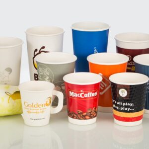 Disposable double wall paper cup