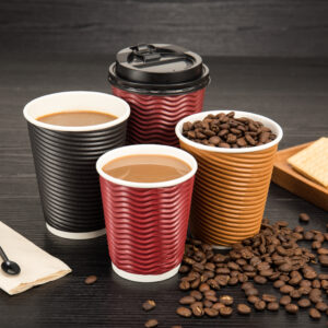 12oz Disposable ripple wall paper cup