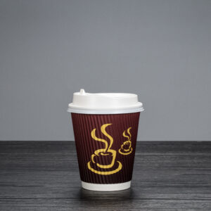 8oz Disposable ripple wall paper cup