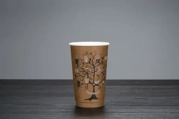 16oz Disposable Kraft Paper Cups