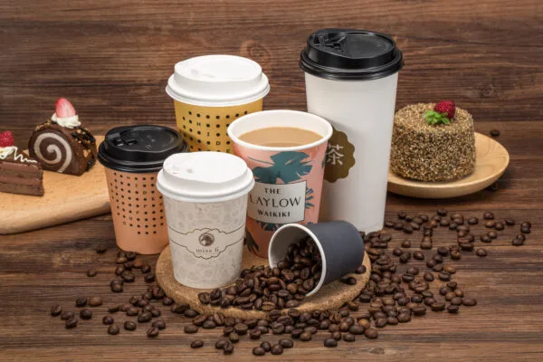 Custom logo printed disposable paper cup