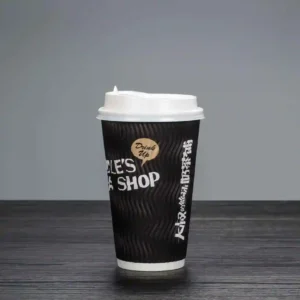 16oz Disposable ripple wall paper cup