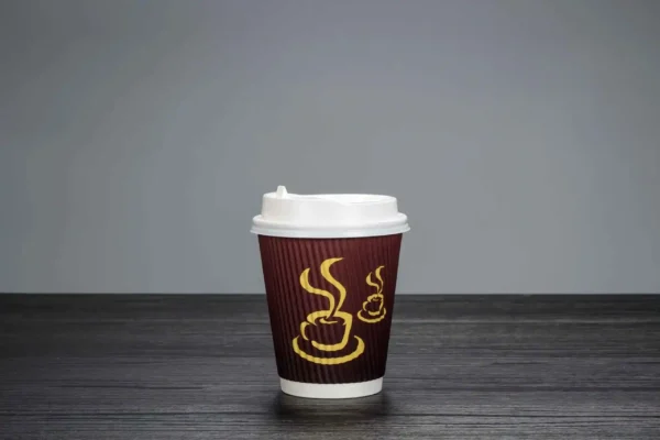 8oz Disposable Ripple Wall Paper Cup