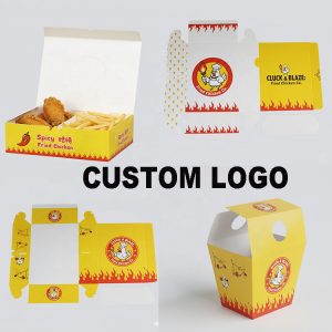 Custom fried chicken boxes with oil protection