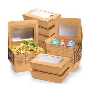 Wholesale custom food containers with windows