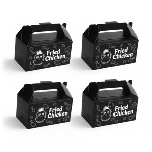 Wholesale custom black fried chicken boxes