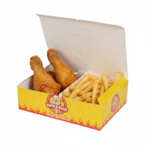 Customizable fried chicken box with DIY colors