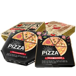 Custom diamond-shaped pizza box