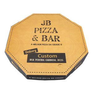 Custom diamond-shaped pizza box