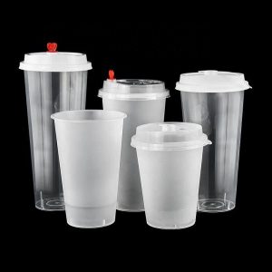 Customizable logo Clear frosted plastic cup wholesale