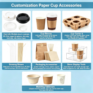 Custom Logo Printed Paper Cup Wholesale 4oz-24oz Support OEM ODM